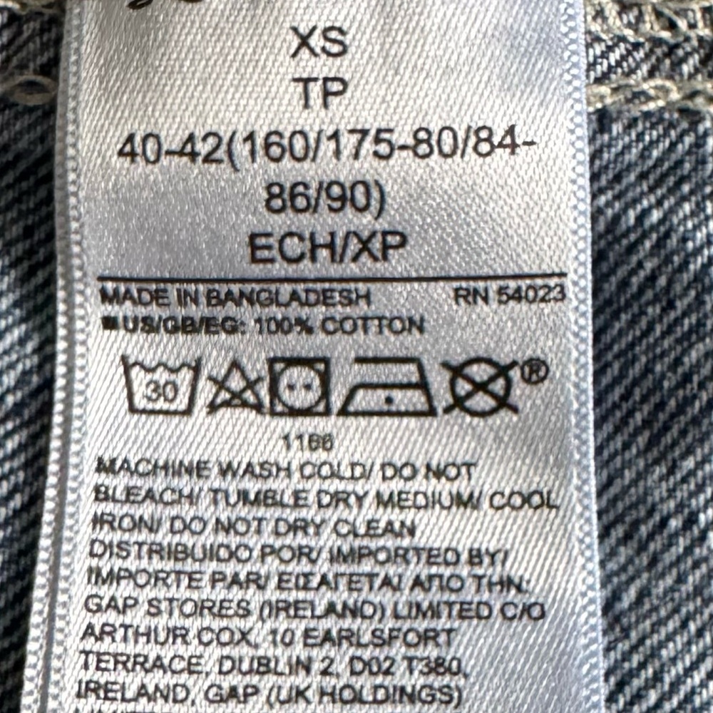 Gap Denim Bib Overalls Adjustable Size XS - Picture 16 of 16